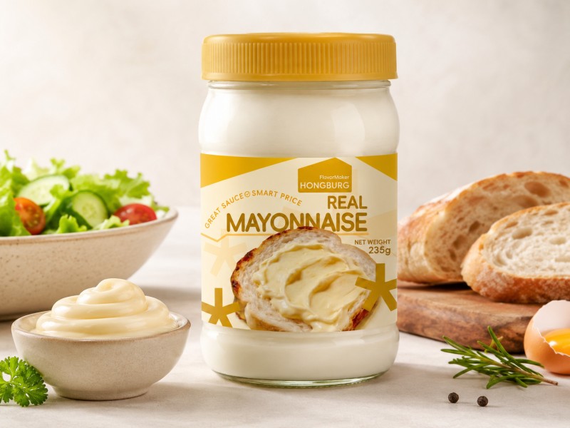 Real Mayonnaise in Glass Jar Real Mayonnaise in Glass Jar