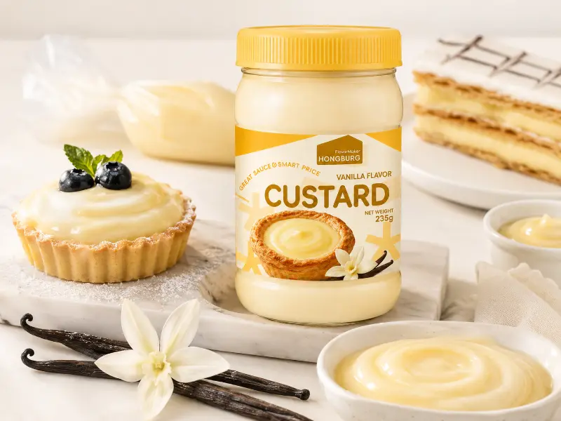 Smooth Vanilla Custard Sauce Smooth Vanilla Custard Sauce